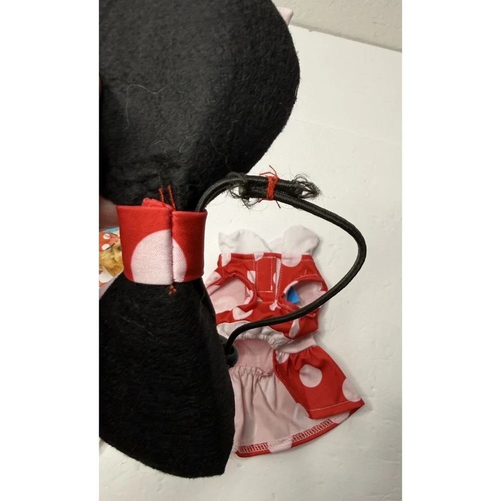 Minnie Mouse Pet Apparel Halloween Costume Size X-Small Red White Polka Dots Dog